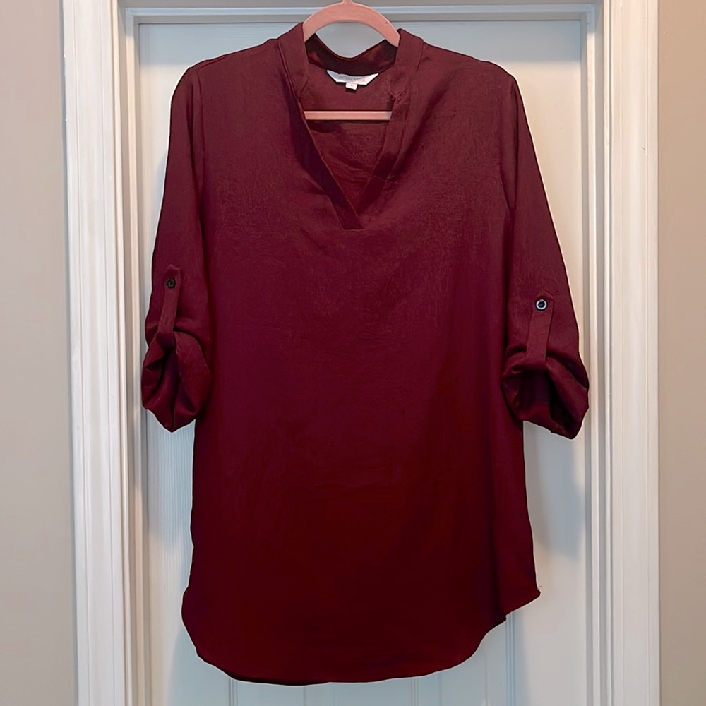 NWOT Amaryllis Maroon Top